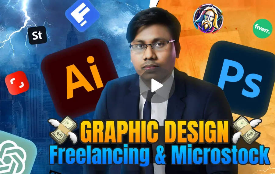 Graphic Design Masterclass with AI, Photoshop & Illustrator